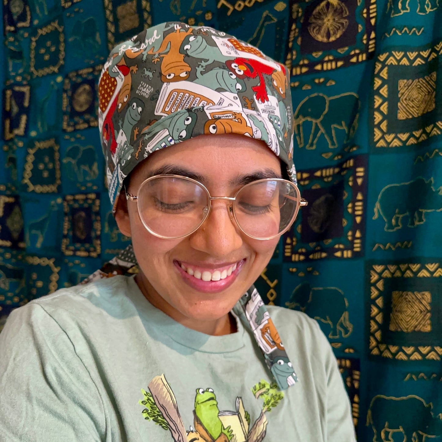 I am Lizard. Lizard. Lizard. Scrub Cap