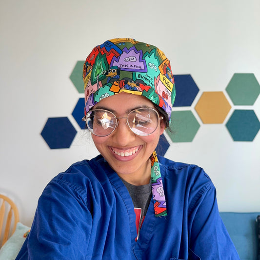 This is Fire Scrub Cap