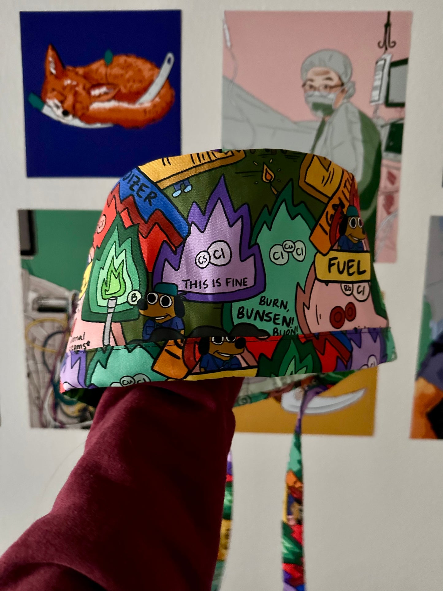 This is Fire Scrub Cap *PREORDER*