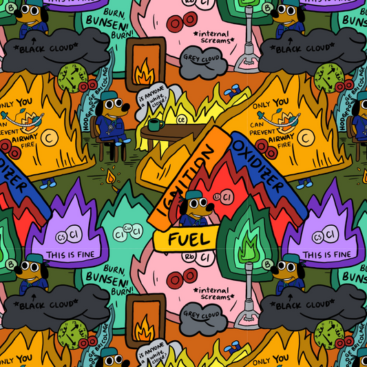 This is Fire Scrub Cap *PREORDER*