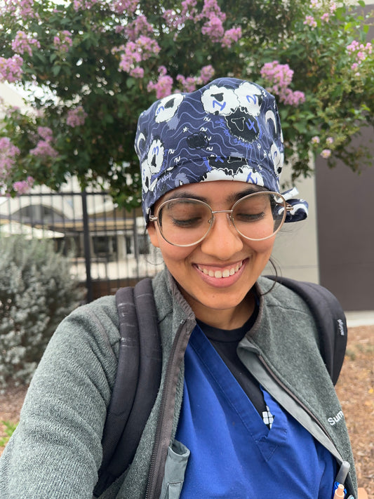 Go to Sheep in Midnight Scrub Cap