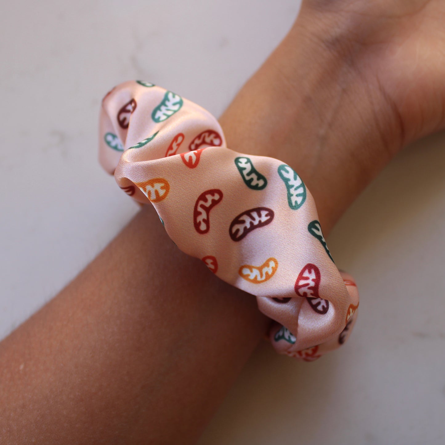 Pink Powerhouse: Mitochondria Scrunchies