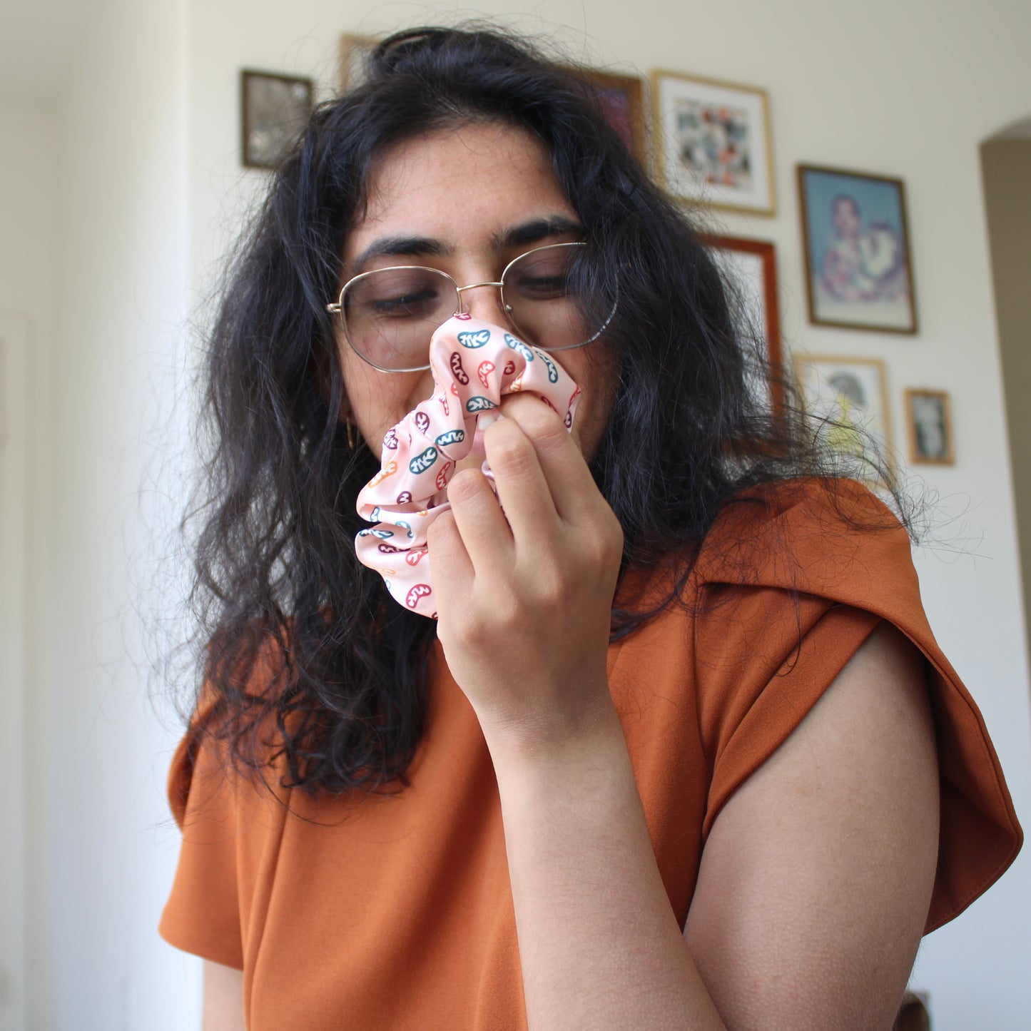 Pink Powerhouse: Mitochondria Scrunchies