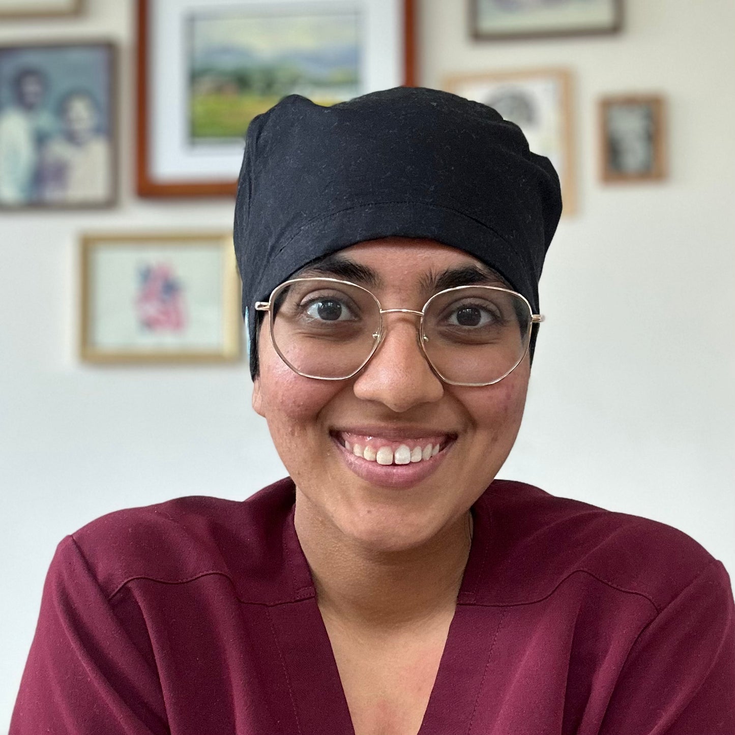 Jet Black Scrub Cap